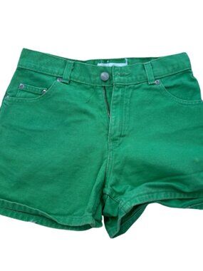 Canyon River Blues Green High Waisted Denim Shorts